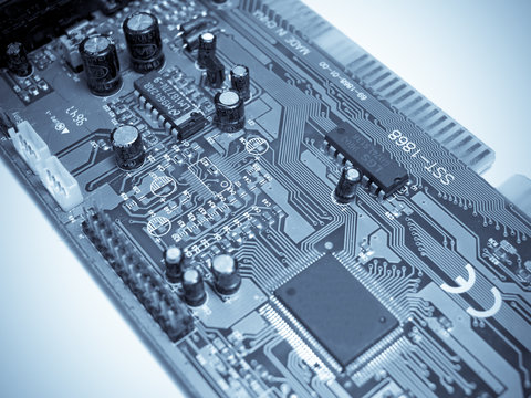 Electronic circuit board.