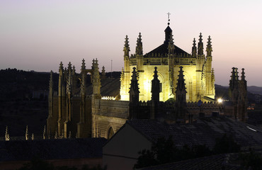 Obraz premium Anochecer en Sa Juan de los Reyes,Toledo