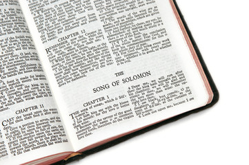 bible open to song of solomon