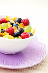corn flakes with fruits