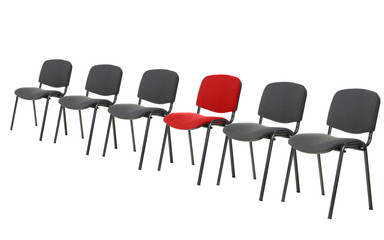 Unique red chair