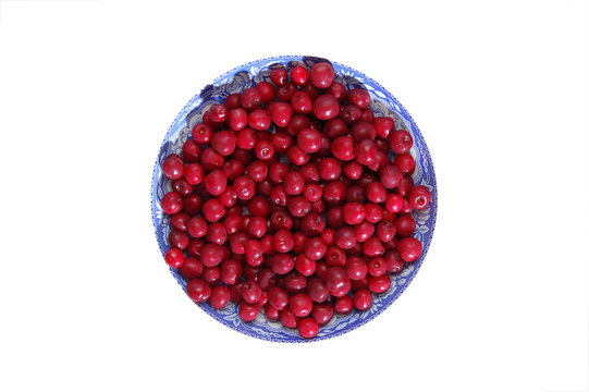 Large bowl of cherries