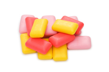 Stack of soap isolated on the white