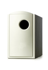 One speaker isolated on the white background