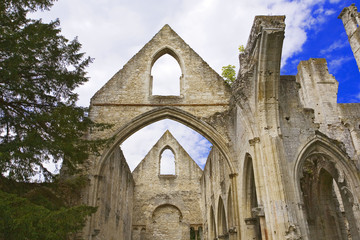 Fototapeta na wymiar france; normandie; jumièges : abbaye