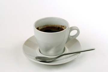 white, cup,kafe