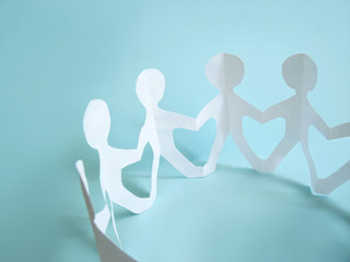 community of people holding on hands, concept