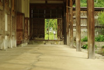 木製の回廊