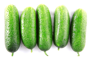 green cucumbers