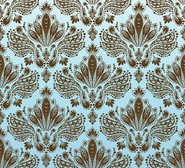 Decorative seamless floral ornament