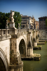 Obraz premium Brigde in Rome, Italy