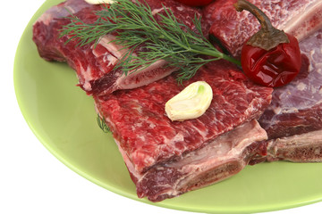 uncooked ribs