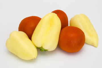 paprika and tomatoes