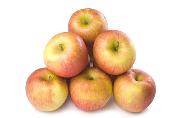 Isolated apple stack