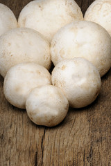 white mushrooms
