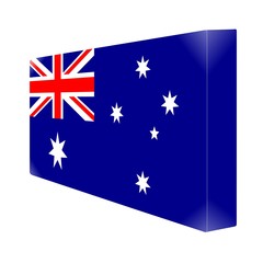 brique glassy avec drapeau australie australia