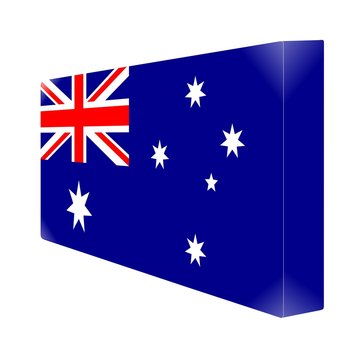 brique glassy avec drapeau australie australia