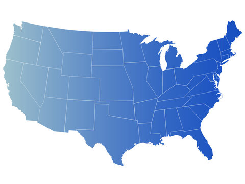 vector map of america