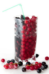 Mix with frozen red and black currants