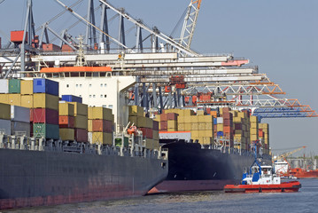 Containerterminal im Hamburger Hafen © Ralf Gosch