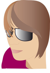 dessin d'adolescent avec ses lunettes de soleil