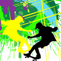 skateboarding