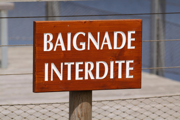 baignade interdite