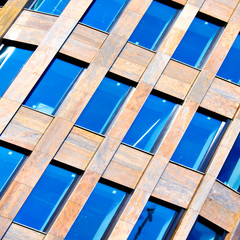 Abstract diagonal crop of modern office