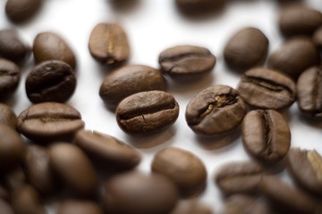 Coffee beans, close-up.