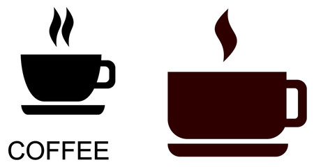 Naklejki  Wektor stylizowane ikona filiżanki kawy.