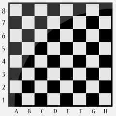 Chessboard black and white