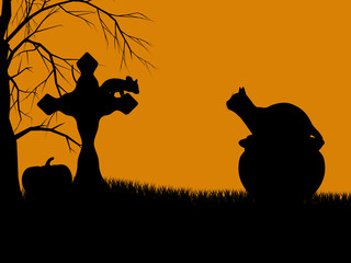 Halloween Illustration silhouette