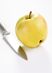Apple and knife