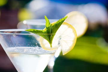 Alcoholic cocktail of martiny