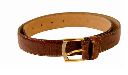 FANCY BROWN LEATHER BELT FOR MEN