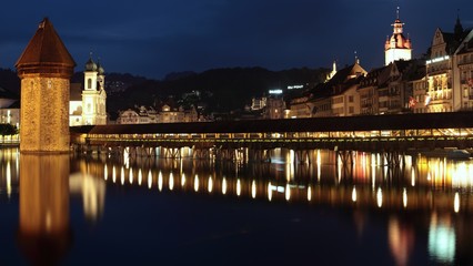 Lucerne at night