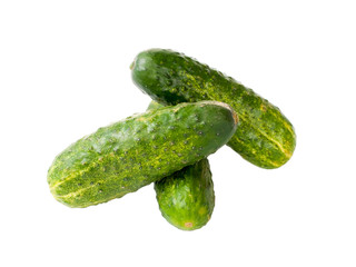 Green cucumbers.