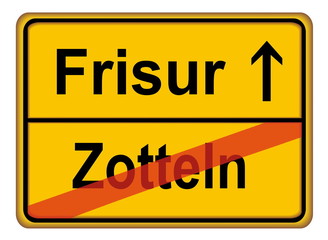 Frisur - Zotteln