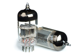 Two old vacuum tubes