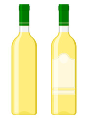 Wine bottles - white