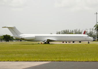 White airplane