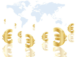 Business background with euro