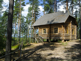 Log house in the forest