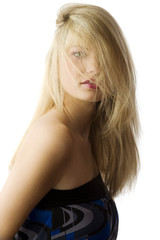 Fototapeta premium hair on face