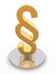 Golden paragraph symbol