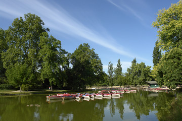 Paris en été Lac Daumesnil