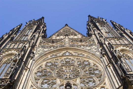west facade of cathedral of st. vitus - prague
