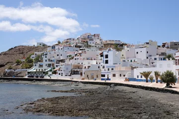 Foto op Aluminium White houses in Las Playitas, Canary Island Fuerteventura © philipus