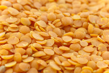 Red Lentils Macro Fill-Frame