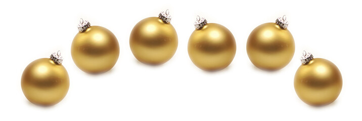 Christbaumkugeln in gold